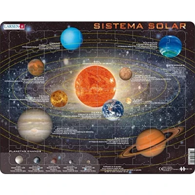 Imagen de Larsen SS1 Sistema Solar, edición en Español, Puzzle de Marco con 70 Piezas