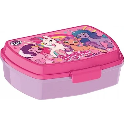 Imagen de Fiambrera rectangular para el almuerzo infantil de My Little Pony