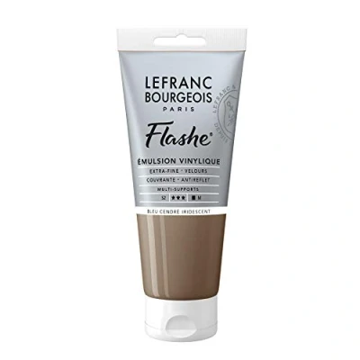 Imagen de Lefranc Bourgeois Flashe Pintura acrílica, Ceniza Azul Iridiscente, 80 ml Tube,
