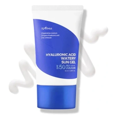 Imagen de ISNTREE Hyaluronic Acid Watery Sun Gel 50ml protector solar con hialuron SPF 50+ Sunscreen