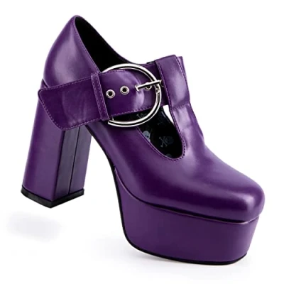 Imagen de LAMODA Dream Lover, Zapato Corto Mujer, Purple PU, 40 EU