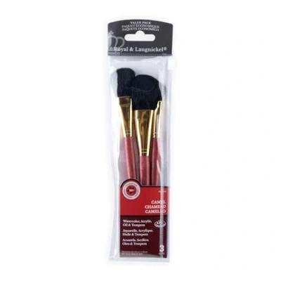 Imagen de Royal &amp; Langnickel RSET 9147 Set de brochas fregona pelo camello (3 piezas)