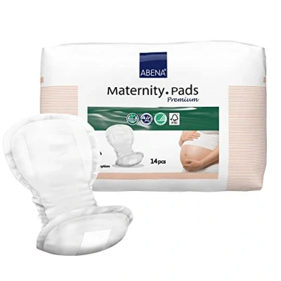 Imagen de Abena almohadillas de maternidad primera calidad, esenciales posparto, ecológicas después del nacimiento, sostenibles, protección extra, transpirables y respetuosas con la piel,