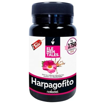 Imagen de Novadiet ELEMENTALES Harpagofito Cápsulas con Complemento Alimenticio Para Disminuir el Dolor y la Inflamación 30 Vegetales