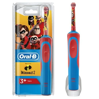 Imagen de Oral B Niños Cepillo De Dientes Eléctrico, 1 Mango Los Increíbles Recargable Con Tecnología Braun, Cabezal Recambio, Apto Para Mayores 3 Años