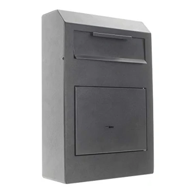 Imagen de Rottner T06204 Caja Fuerte con Ranura para depósito Cashmatic Basic, Color Negro, Cerradura de Llave Doble paletón, Tornillos fijación incluidos