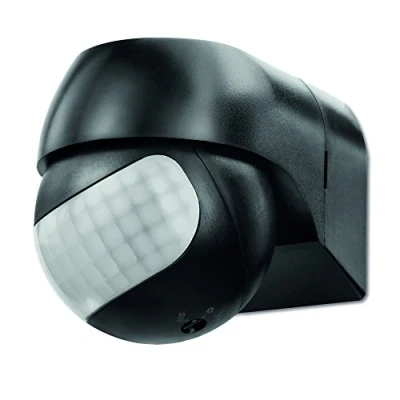 Imagen de sonero IMS081 Detector movimiento infrarrojo, IP44, 180/12m, 1 pz, negro