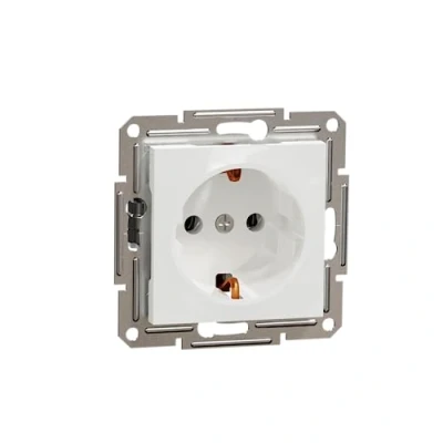 Imagen de Schneider Electric Asfora EPH2970121D Enchufe Schuko (16 A, con protección de contacto, terminales tornillo, empotrado), color blanco