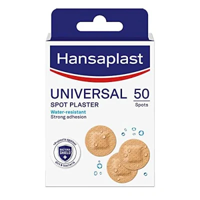 Imagen de Hansaplast Universal Spots Plasters Water Resistant And Strong Adhesion, 50 Strips