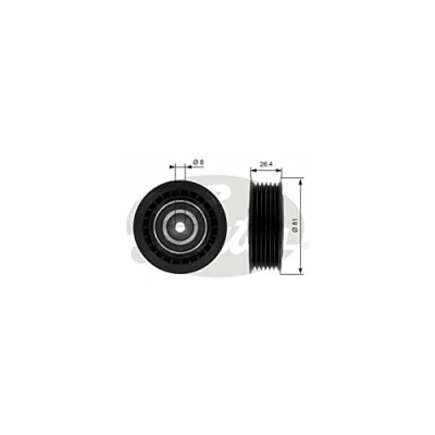 Imagen de GATES FleetRunner Micro V Kit T36000 Polea Tensora con canales VOLKSWAGEN: Transporter 4 Bus, 4, LT 28 35 II Bus norauto, oscaro, mister