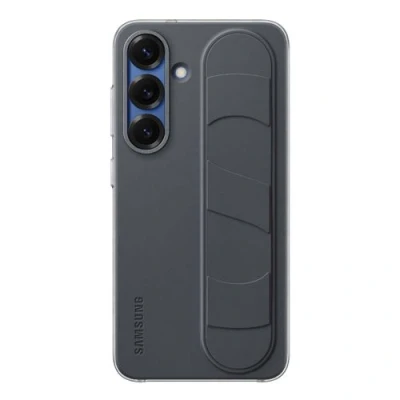Imagen de Samsung Standing Grip Silicio Back Cover Negro Galaxy S25