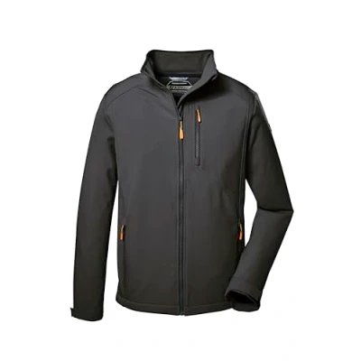 Imagen de killtec Hombres Chaqueta softshell/chaqueta outdoor con cuello alto KOS 263 MN SFTSHLL JCKT, grey, M, 41262 000