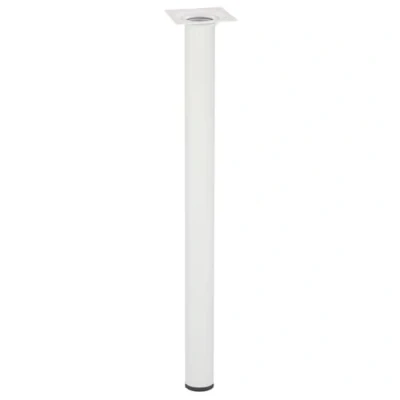 Imagen de Wagner 12164001 Classic Retro Pata para Muebles (30 x 400 mm, Placa de atornillado integrada 60 Rosca Interior 10 Acero Recubierto Polvo), Color Blanco