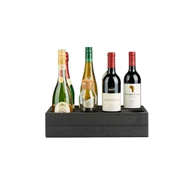 Imagen de SCHAUMEX® Soporte de Espuma para Botellas y Bebidas acampadas, caravanas Barcos Fabricado en Alemania con Espacio 6 Piezas