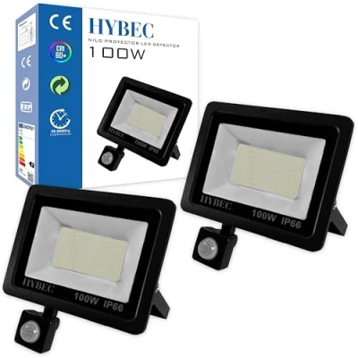 Imagen de CLAR Focos Led Exterior Con Sensor De Movimiento, 100W (Pack 2)