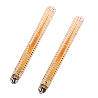 Imagen de ZRJIA E27 T30 300 mm Bombilla LED decorativa estilo vintage retro industrial antiguo Edison 8W 800lm 2300K blanco cálido 360 230 V No parpadeante regulable (paquete de 2)