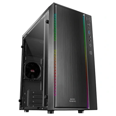 Imagen de Mars Gaming MCM, Caja PC Micro ATX, Compacta, 16 Modos RGB, Ventilador 8 cm
