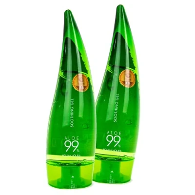 Imagen de HOLIKA Pack de 2 Geles Aloe Vera 99% Soothing Gel 250ml, Baño Calmante E Hidratante 99%. Cuidado la Piel, no daña. Todo tipo pieles.