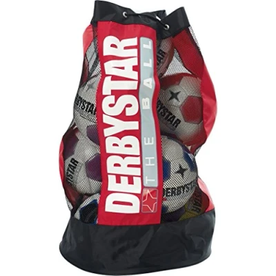 Imagen de Derbystar 4521000300 Saco para 10 Pelotas de fútbol, Color Rojo