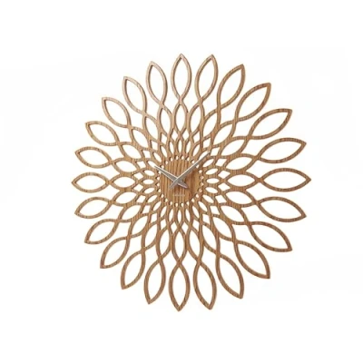Imagen de Karlsson Reloj de Pared Girasol MDF, Madera, Natural, 60 cm