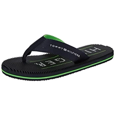 Imagen de Tommy Hilfiger Hombre Chancletas Massage Footbed Beach Sandal Chanclas, Azul (Desert Sky), 40 EU