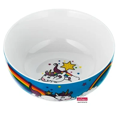 Imagen de WMF Unicornio Tazón de cereales para niños 13,8 cm, porcelana, apto lavavajillas, color alimentos
