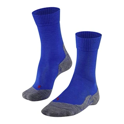 Imagen de FALKE TK5 Wander M SO lana hilo funcional anti ampollas fino 1 par, Calcetines para senderismo Hombre, Azul (Yve 6714), 44 45