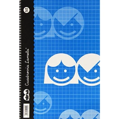 Imagen de Lamela 68702 Cuaderno básico tipo folio, 80 hojas, franja de colores surtidos