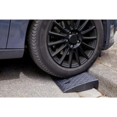 Imagen de cartrend Juego de 2 rampas portátiles para Silla Ruedas Coche, Moto, Ruedas, Andador, Color Negro