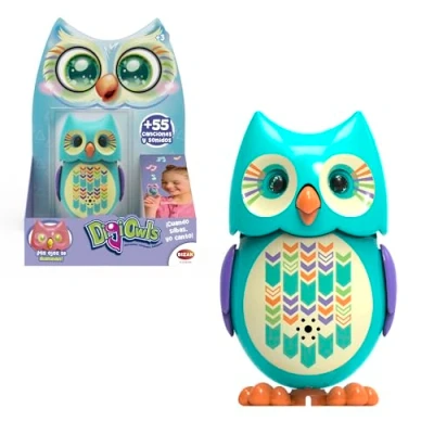 Imagen de Bizak Mini Hoot Digiowl Buho Interactivo Que Canta, Reacciona A la Voz, 6 Modelos Disponibles, Juguete para niños, Partir de 3 años, Multicolor, (62008285 1)
