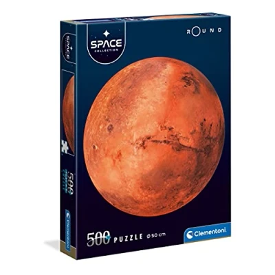 Imagen de Clementoni 35108 Puzzle Round Space colección Moon Adultos 500 Piezas Luna, Redondo, Planetas Made in Italy,