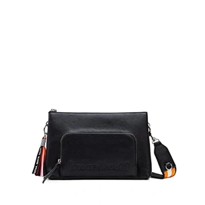 Imagen de Desigual Negro, Bag Half Logo 22 Dortmund 2000 Bolsa de Deporte, Color Mujer