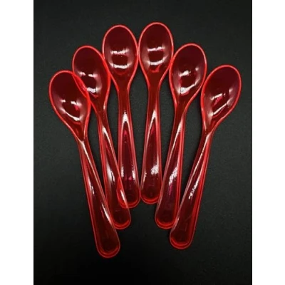 Imagen de Kimmel 21 000 3314 1 Cuchara para huevos (6 unidades, plástico), color rojo transparente