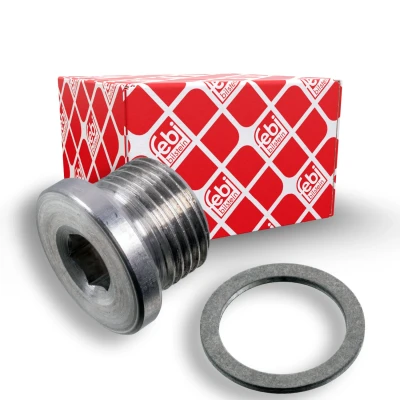 Imagen de FEBI BILSTEIN 175069 Tapon de Cárter Aluminio 8 con junta anular PORSCHE: 944 Coupé, Cayman, Panamera