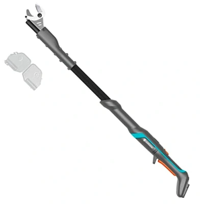 Imagen de Gardena Tijeras para árboles a batería EasyCut 110/18V P4A sin batería: Ramas de hasta 2,5 m Altura, Agarre ergonómico, bajo Peso, Cuchillas duraderas (14772 55).