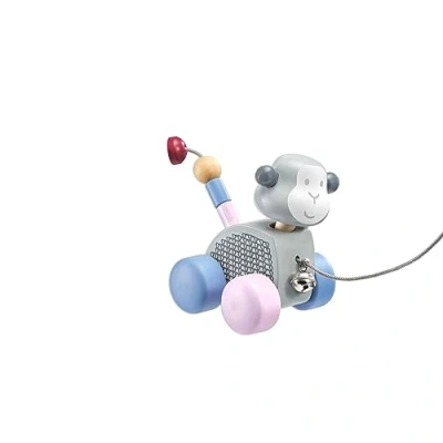 Imagen de Selecta Baile de Mono, Juguete Deslizante y para Tirar Madera, 11 cm, Bellybutton, Multicolor (Schmidt Spiele 64025)