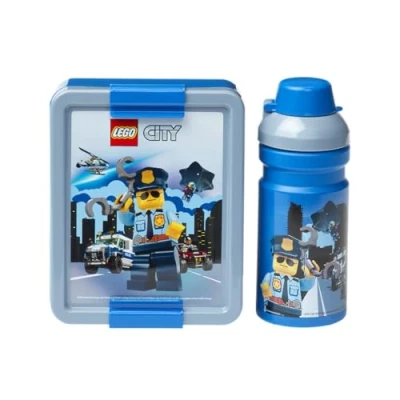 Imagen de Room Copenhagen Juego de Almuerzo Lego City, Negro Plata, One Size