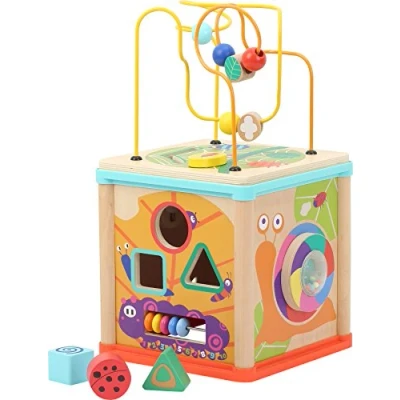 Imagen de Small Foot 10622 Cubo motoric Wildlife Prado de Verano, diversión y Actividad para bebé niño pequeño