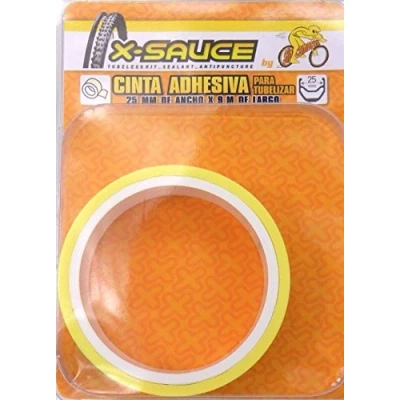 Imagen de X Sauce MTB Cinta para tubelizar, Amarillo, 25 mm