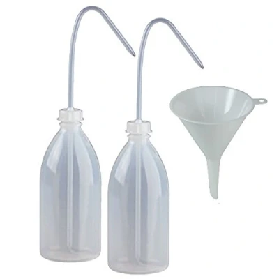Imagen de 2 botellas de laboratorio, 500 ml, sin BPA, fabricadas en Alemania