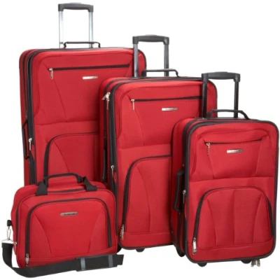 Imagen de Rockland Equipaje Journey Softside Upright Set, Red, Talla única, Juego de Vertical