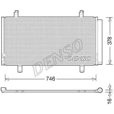 Imagen de DENSO DCN50048 Condensador con secador R 134 a