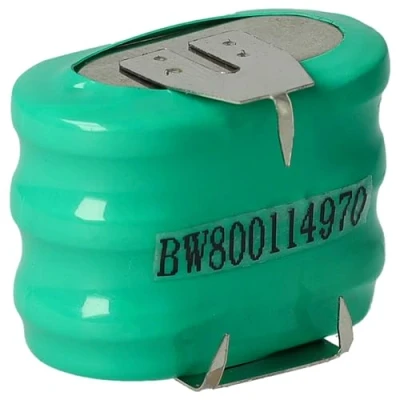 Imagen de vhbw NiMH Batería de botón Repuesto Tipo 3/V150H 3 Pines 150 mAh 3,6 V Compatible para lámparas solares, etc.