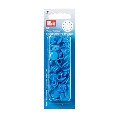 Imagen de Prym Apretar Botones, Acero Azul, 12,4 mm, 30