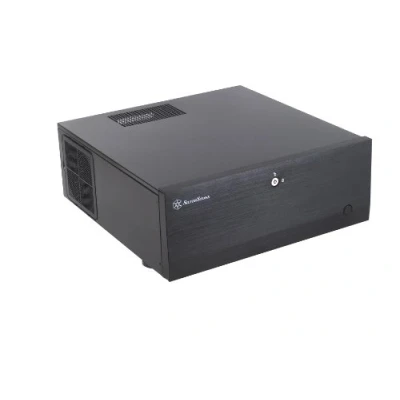 Imagen de SilverStone SST GD07B Grandia HTPC ATX Carcasa de Ordenador, Rendimiento silencioso con Alto Flujo Aire, Negro