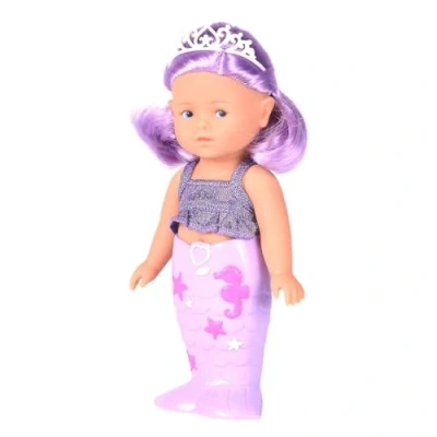Imagen de Corolle 9000240070 Mini Sirena Naya, muñeca de Vinilo con Pelo semilargo, Aleta extraíble, 20 cm Aroma a Vainilla, Partir 3 años