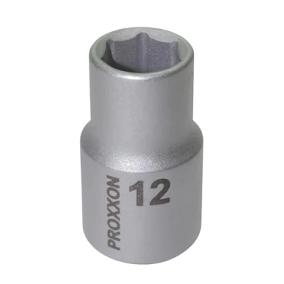 Imagen de Proxxon 23 408 Vaso de 1/2&quot;, Tamaño 12mm, Longitud Total 19mm