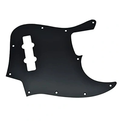 Imagen de KAISH Golpeador de 10 agujeros metal anodizado aluminio estilo J Bass moderno para bajos Jazz Estados Unidos/México, negro