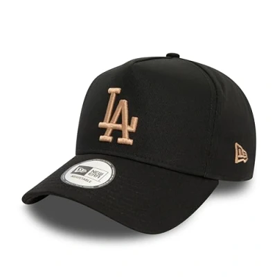 Imagen de New Era LA Gorra para Aficionados Snapback Ajustable Visera Curvada Los Angeles Dodgers Sombrero MLB Logotipo del Equipo Negro