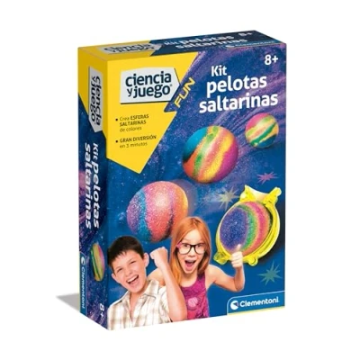Imagen de Clementoni Pelotas Saltarinas Un Juego científico y Educativo para Crear Tus propias Pelotas; con Las Que Poder Jugar Mientras aprendes. A Partir de 8 años (55550)